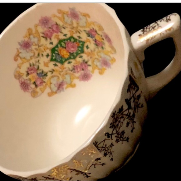 TeaCup and Saucer Set. By:Limoges 24k Gold Trim - Picture 3 of 5